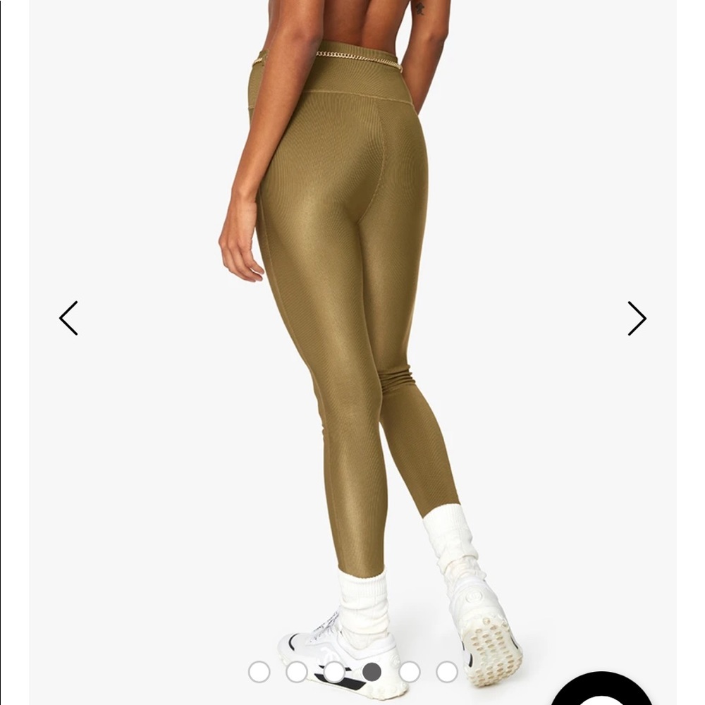 Weworewhat CHAIN HIGH RISE RIB LEGGINGS - Picture 5 of 10